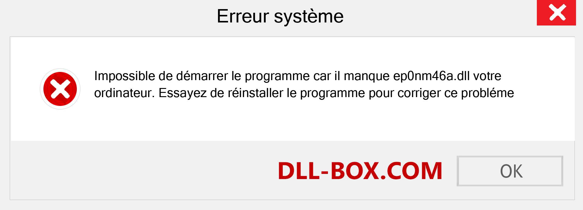 Le fichier ep0nm46a.dll est manquant ?. Télécharger pour Windows 7, 8, 10 - Correction de l'erreur manquante ep0nm46a dll sur Windows, photos, images